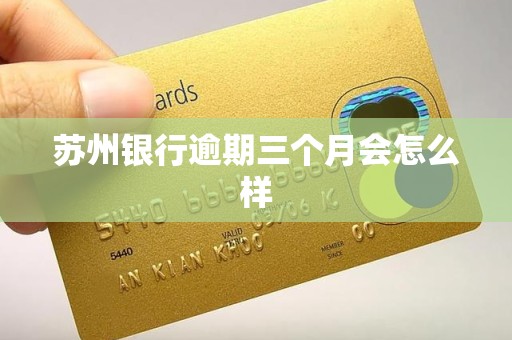 苏州银行逾期三个月会怎么样