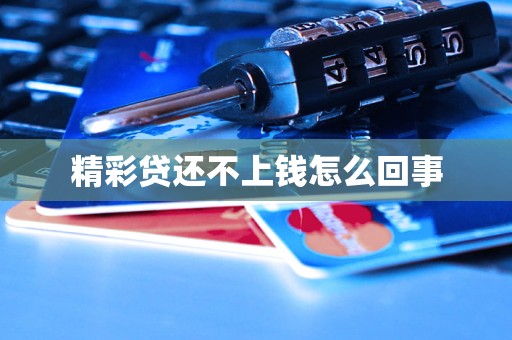 精彩贷还不上钱怎么回事