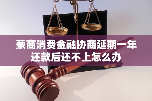 蒙商消费金融协商延期一年还款后还不上怎么办
