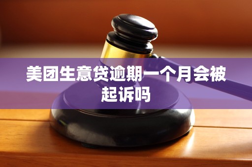 美团生意贷逾期一个月会被起诉吗