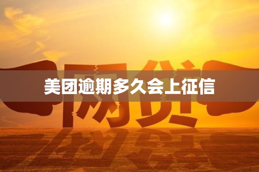 美团逾期多久会上征信