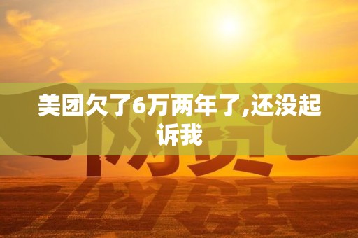 美团欠了6万两年了,还没起诉我
