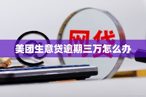 美团生意贷逾期三万怎么办