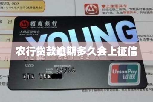 农行贷款逾期多久会上征信