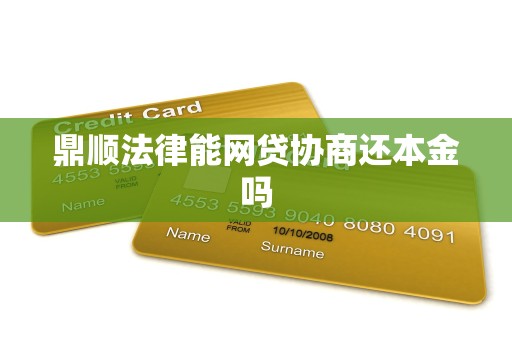 鼎顺法律能网贷协商还本金吗