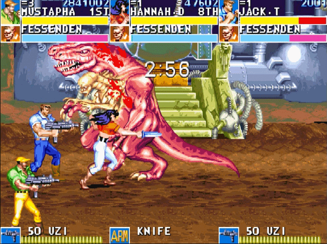 《恐龙快打》这种神奇操作,怕是街机厅时期没人能做到吧