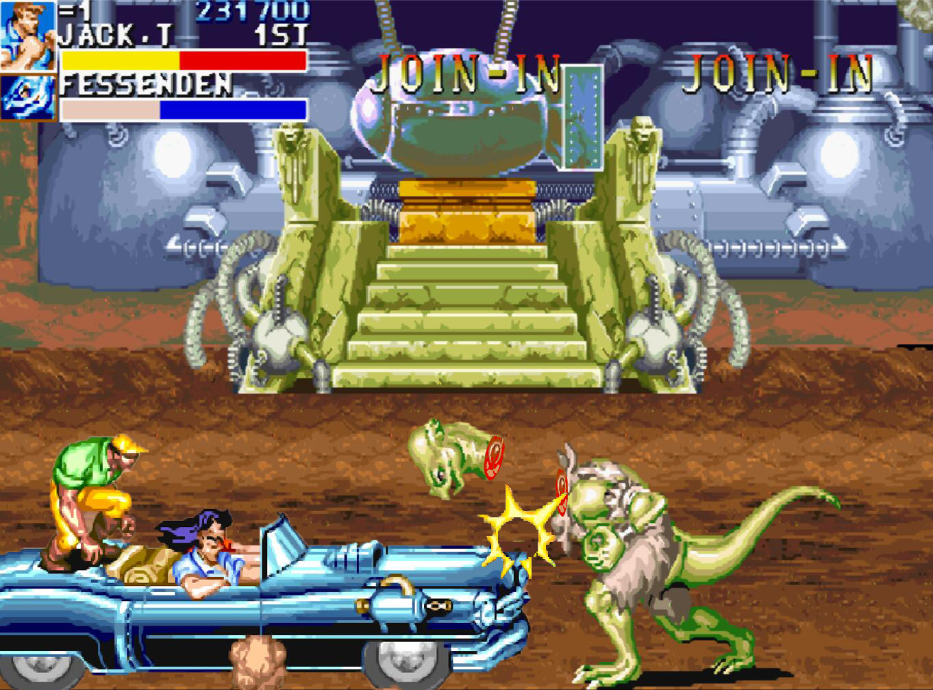 《恐龙快打》这种神奇操作,怕是街机厅时期没人能做到吧