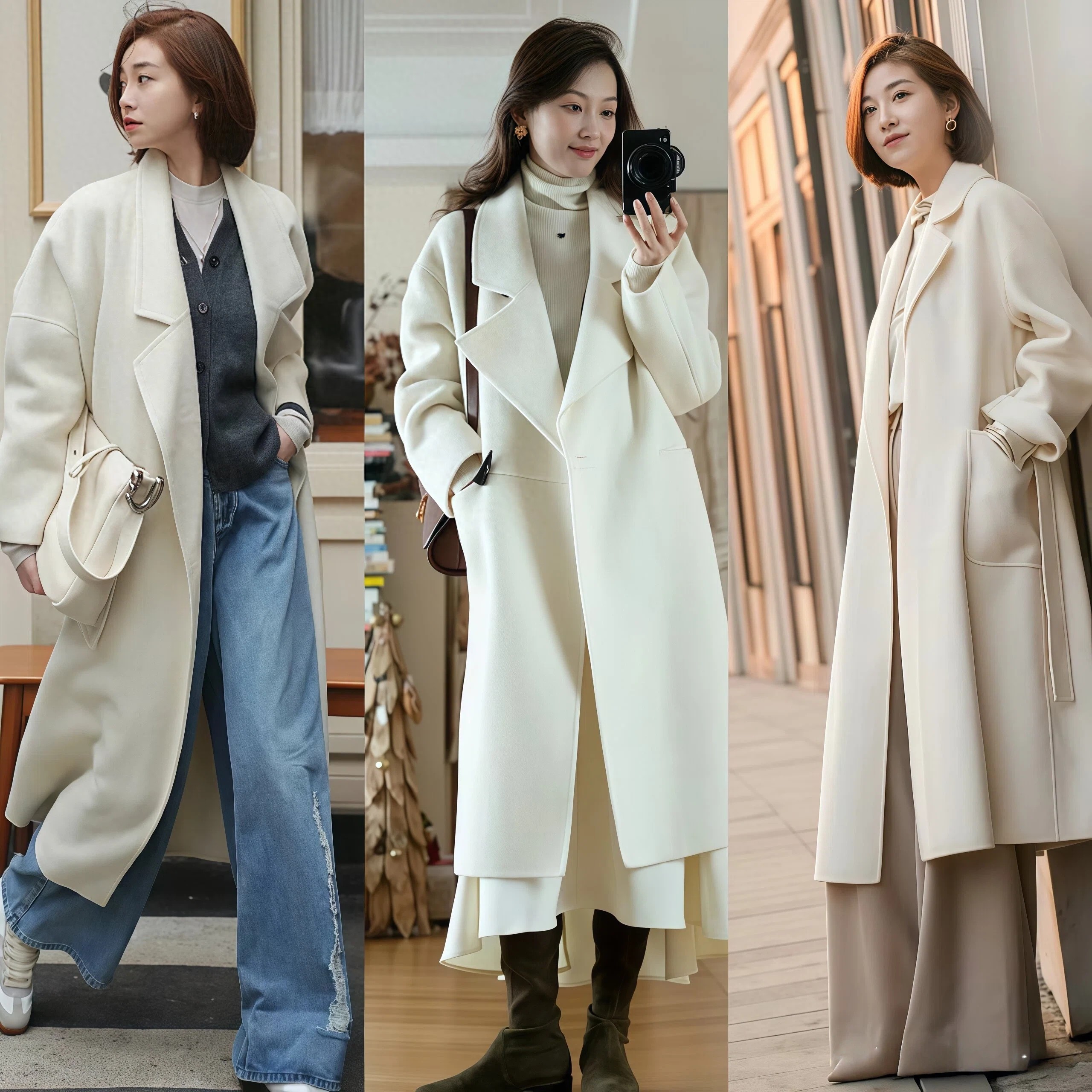 冬天,就得多穿“白色大衣”!搭对了洋气减龄又高级,看这篇足够