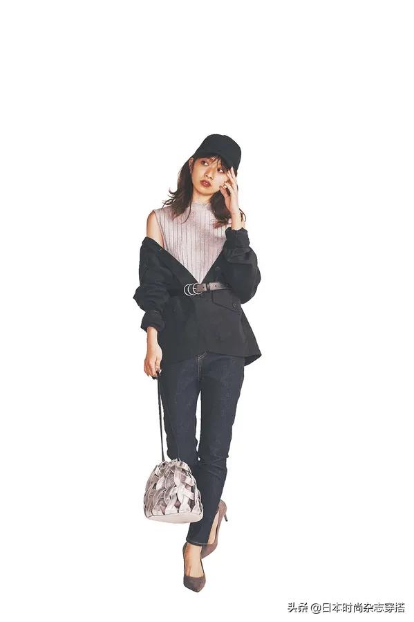 不容易出错的黑色外套