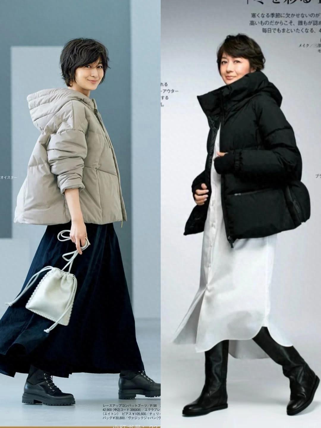 羽绒服≠臃肿！40+女性冬季显瘦穿搭公式，温度风度全拿捏