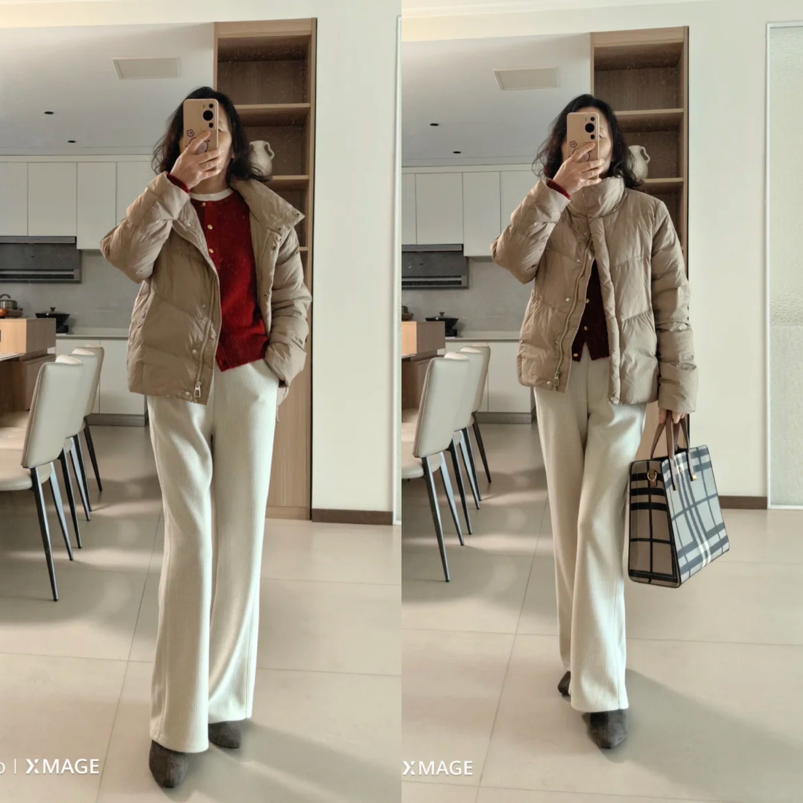 羽绒服≠臃肿!40+女性冬季显瘦穿搭公式,温度风度全拿捏