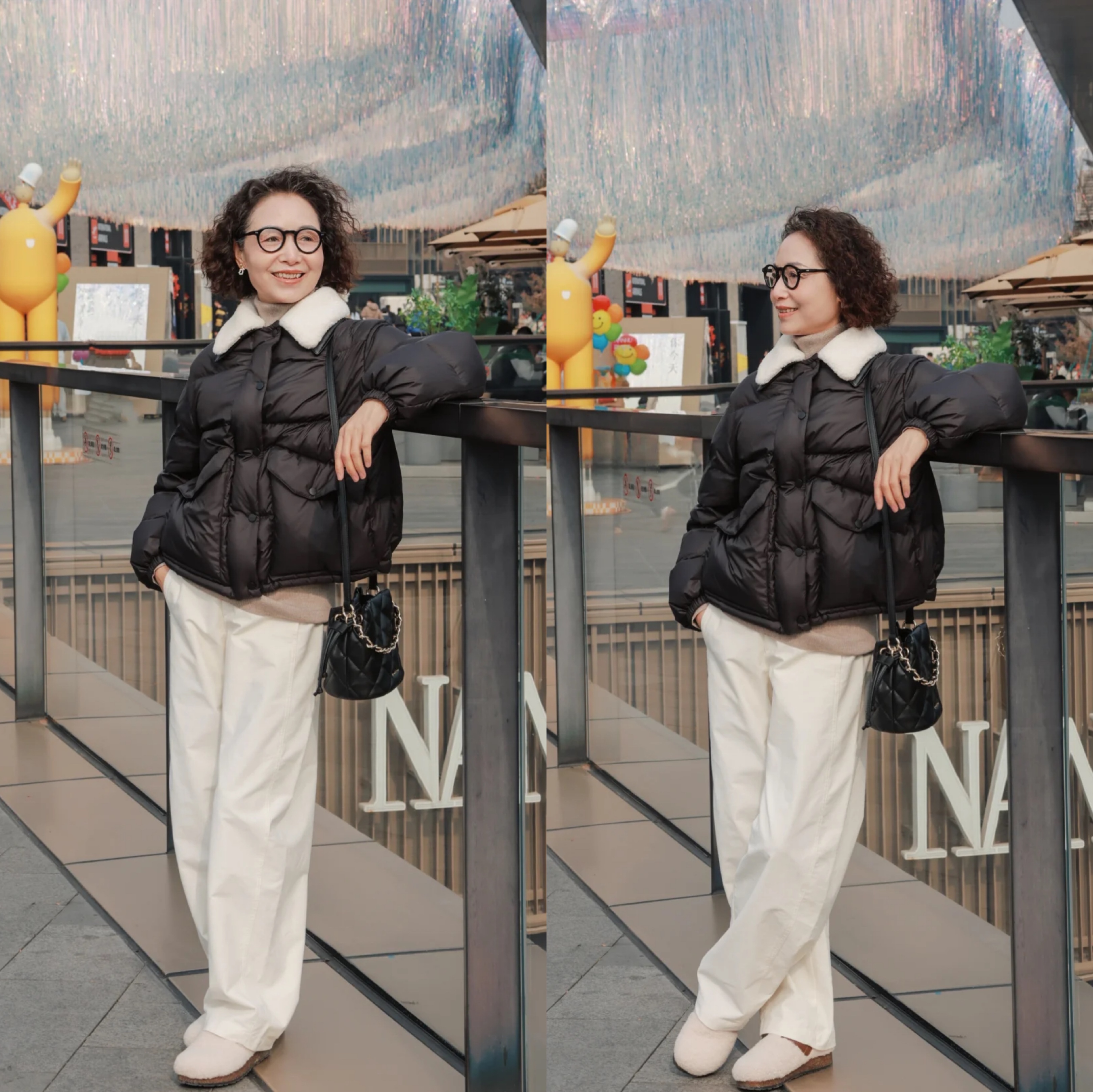 羽绒服≠臃肿!40+女性冬季显瘦穿搭公式,温度风度全拿捏