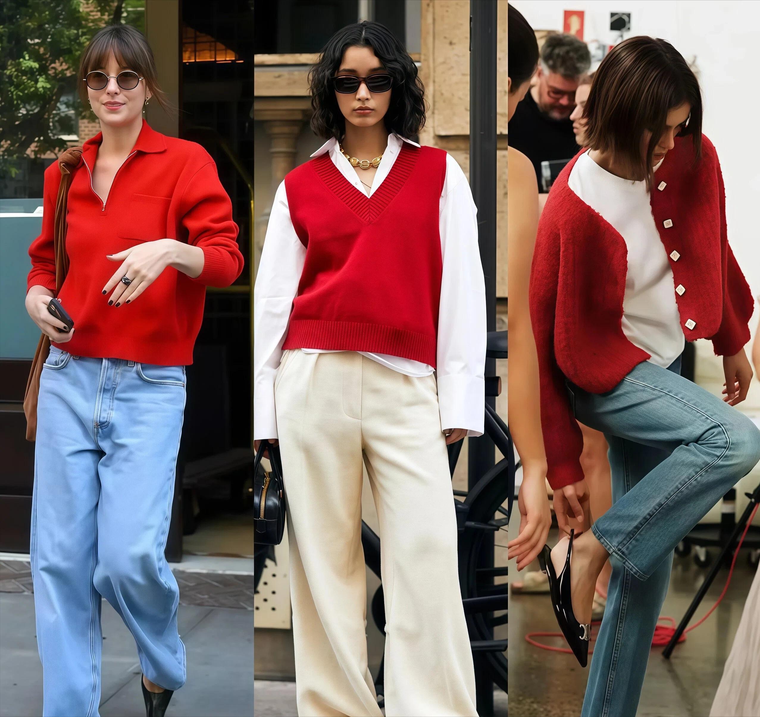 如果要选一件毛衣作为“新年战袍”,那就选这个颜色,洋气又显白